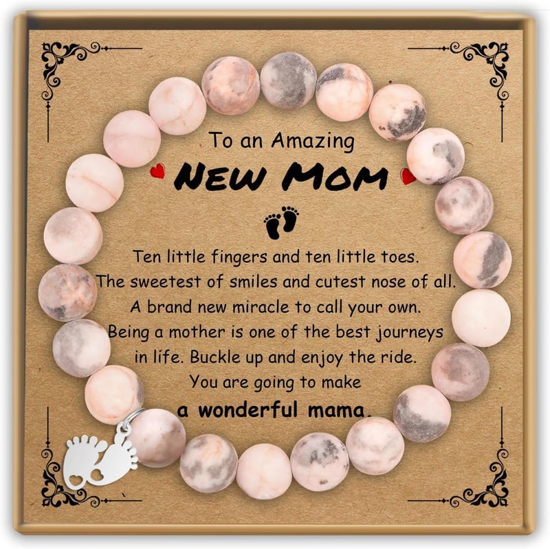 Sereney New Mom Gifts for Mom to Be, Cross Bracelet as Religious Gift Granddaughter Daughter Valentine Gifts for Teen Girls, Inspirational Bracelets as Girlfriend Gift for Women - Image 1